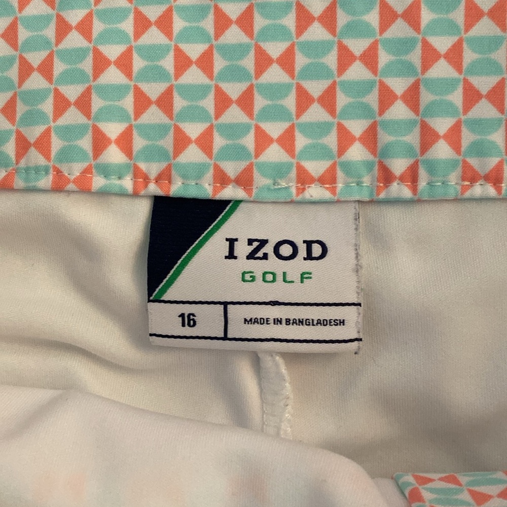 IZOD golf skort size 16 with free XL tangerine top - Picture 4 of 12